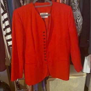 Red jacket blazer